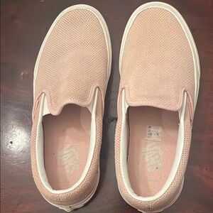 Vans Pink Slip-On Sneakers size women's 8, mens  6.5